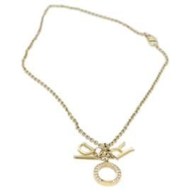 Christian Dior-Christian Dior Collar metal Oro Autenticación5526-Dorado