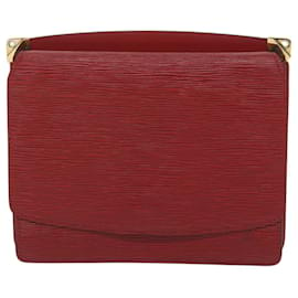 Louis Vuitton-Bolsa de ombro Epi Grenel LOUIS VUITTON vermelha M52367 LV Auth ep2667-Vermelho
