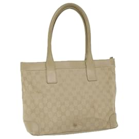 Gucci-GUCCI GG Lona Tote Bag Bege 33890 auth 61954-Bege