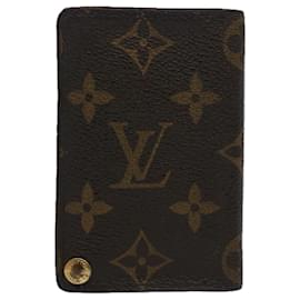 Louis Vuitton-LOUIS VUITTON Monogram Porte Cartes Credit Pression Card Case M60937 Auth 62413-Monogramm