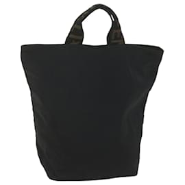 Fendi-FENDI Hand Bag Nylon Black 2305 26488 099 Auth am5438-Black