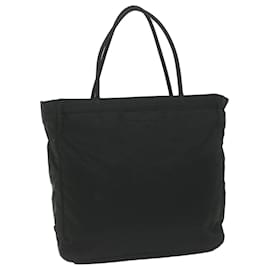 Prada-PRADA Hand Bag Nylon Black Auth 62077-Black