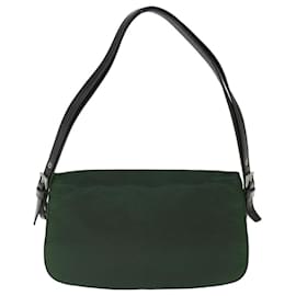 Prada-PRADA Shoulder Bag Nylon Green Auth bs10692-Green
