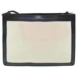 Balenciaga-BALENCIAGA Shoulder Bag Canvas White 339937 Auth bs10840-White