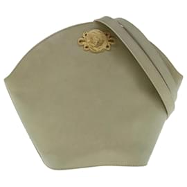 Salvatore Ferragamo-Salvatore Ferragamo Shoulder Bag Leather Beige Auth bs10990-Beige