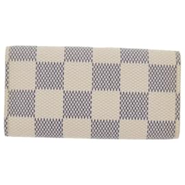 Louis Vuitton-LOUIS VUITTON Damier Azur Multi Cles 4 Portachiavi N60020 LV Aut 62561-Altro