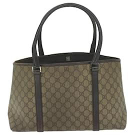 Gucci-Gucci GG Supreme Tote Bag bege 111595 auth 62421-Bege