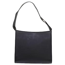 Gucci-GUCCI Shoulder Bag Leather Black 001 3065 Auth ti1452-Black