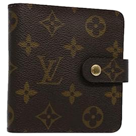 Louis Vuitton-LOUIS VUITTON Monogram Compact zip Wallet M61667 LV Auth yk9956-Monogram