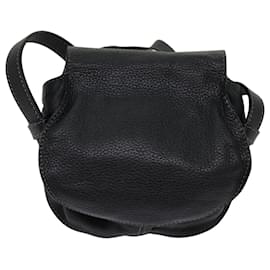 Chloé-Chloe Mercy Shoulder Bag Leather Black Auth am5457-Black