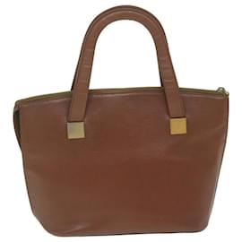 Céline-CELINE Bolso de Mano Piel Marrón Auth bs11000-Castaño