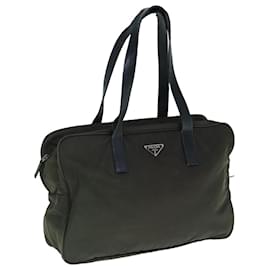 Prada-PRADA Hand Bag Nylon Khaki Auth bs11036-Khaki