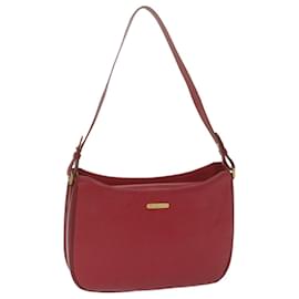 Autre Marque-Burberrys Shoulder Bag Leather Red Auth bs10914-Red