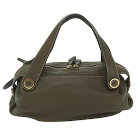 Loewe-LOEWE Shoulder Bag Leather Brown Auth bs10708-Brown