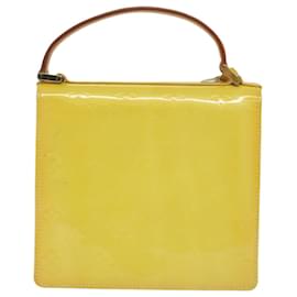 Louis Vuitton-LOUIS VUITTON Monogram Vernis Spring Street Bag Lime Jaune M91068 Auth LV 62268-Autre