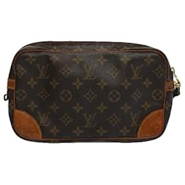 Louis Vuitton-LOUIS VUITTON Monogram Marly Dragonne GM Clutch Bag M51825 Auth LV 62458-Monogramme