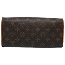 Louis Vuitton-LOUIS VUITTON Monogram Pochette Twin GM Shoulder Bag M51852 LV Auth 62256-Monogram