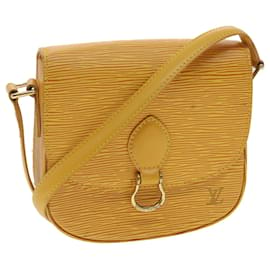 Louis Vuitton-LOUIS VUITTON Epi Saint Cloud PM Shoulder Bag Yellow M52219 LV Auth ai688-Yellow