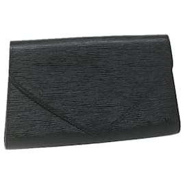 Louis Vuitton-LOUIS VUITTON Epi Art Deco Clutch Bag Black M52632 LV Auth ep2666-Black