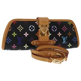 Louis Vuitton-LOUIS VUITTON Monogram Multicolor Shirley Shoulder Bag Black M40050 auth 47372A-Black