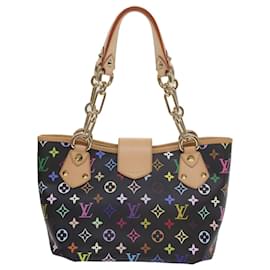 Louis Vuitton-LOUIS VUITTON Monogram Multicolor Annie MM Shoulder Bag Black M40308 auth 60084A-Black