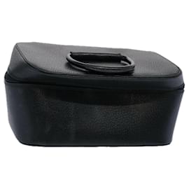 Gucci-GUCCI Vanity Cosmetic Pouch in pelle nera 039 2020 0710 Auth ep2789-Nero