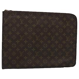 Louis Vuitton-LOUIS VUITTON Monogram Poche Document Briefcase M53400 LV Auth ep2734-Monogram
