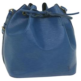Louis Vuitton-LOUIS VUITTON Epi Petit Noe Bolso de hombro Azul M44105 LV Auth 61616-Azul