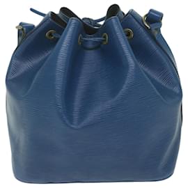 Louis Vuitton-LOUIS VUITTON Epi Petit Noe Shoulder Bag Blue M44105 LV Auth 61616-Blue