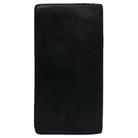 Louis Vuitton-LOUIS VUITTON Damier Anfini Portefeuille Brazza Wallet Black N63010 Auth bs10718-Black