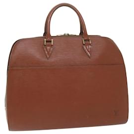 Louis Vuitton-LOUIS VUITTON Epi Sorbonne Hand Bag Brown M54513 LV Auth bs10855-Brown