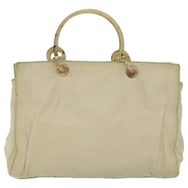 Prada-PRADA Hand Bag Nylon Beige Auth bs10883-Beige
