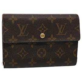 Louis Vuitton-LOUIS VUITTON Monogram Porte Tresor Etui Papie Wallet M61202 LV Auth ep2764-Monogram