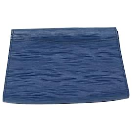 Louis Vuitton-LOUIS VUITTON Epi Art Deco Clutch Bag Blue M52635 LV Auth ep2564-Blue