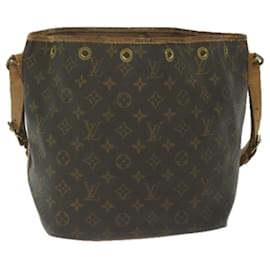 Louis Vuitton-LOUIS VUITTON Monogram Petit Noe Shoulder Bag M42226 LV Auth 62693-Monogram