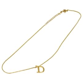 Christian Dior-Christian Dior Collar metal Oro Autenticación5563-Dorado