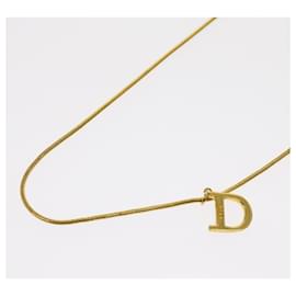Christian Dior-Christian Dior Colar metal Ouro Auth am5563-Dourado