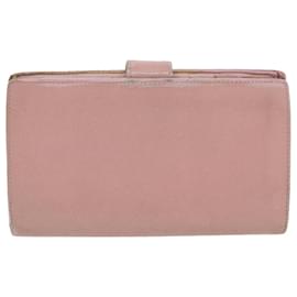 Chanel-CHANEL Long Wallet Caviar Skin Pink CC Auth bs11186-Pink