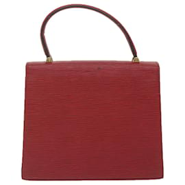 Louis Vuitton-Bolsa de mão LOUIS VUITTON Epi Malesherbes vermelha M52377 LV Auth bs11284-Vermelho