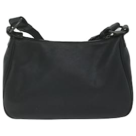 Autre Marque-BOTTEGAVENETA INTRECCIATO Shoulder Bag Leather Black Auth ep2861-Black