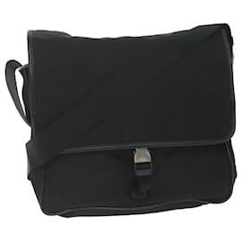 Prada-PRADA Shoulder Bag Nylon Black Auth am5455-Black
