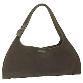 Gucci-GUCCI Shoulder Bag Canvas Brown 0014245 Auth ac2602-Brown