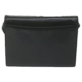 Valentino-VALENTINO Shoulder Bag Leather Black Auth ar11205-Black
