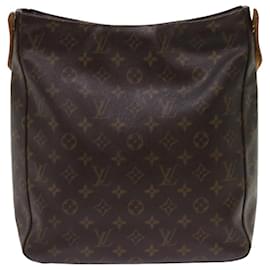 Louis Vuitton-Bolsa de ombro M LOUIS VUITTON Monogram Looping GM51145 LV Auth bs10963-Monograma