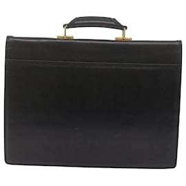 Valentino-VALENTINO Business Bag Leather Black Auth bs10775-Black