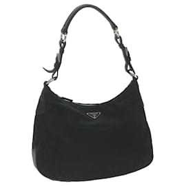 Prada-PRADA Shoulder Bag Nylon Black Auth am5243-Black