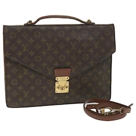Louis Vuitton-LOUIS VUITTON Monogram Porte Documents Bandouliere Bag M53338 LV Auth ar10536b-Monogram