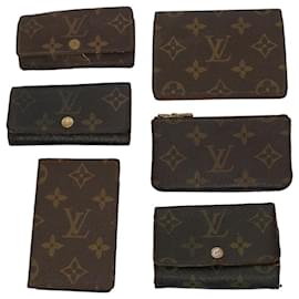 Louis Vuitton-LOUIS VUITTON Monogramm-Geldbörsen-Schlüsseletui 6Setze LV Auth bs9899-Monogramm