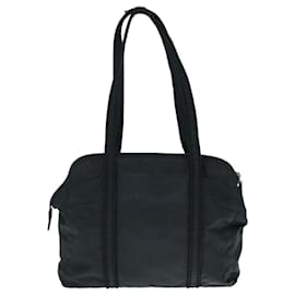 Prada-PRADA Tote Bag Nylon Black Auth 62781-Black