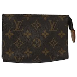 Louis Vuitton-Louis Vuitton Monogram Poche Toilette 15 Bolsa M47546 LV Auth th4472-Monograma